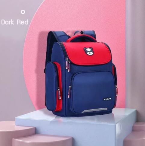 KID46-กระเป๋านักเรียน กระเป๋านักเรียนเด็กเล็ก กระเป๋านักเรียน กระเป๋าศึกษา กระเป๋าเป้ กระเป๋าผ้า กันน้ำ ทนทาน ผ้าดี