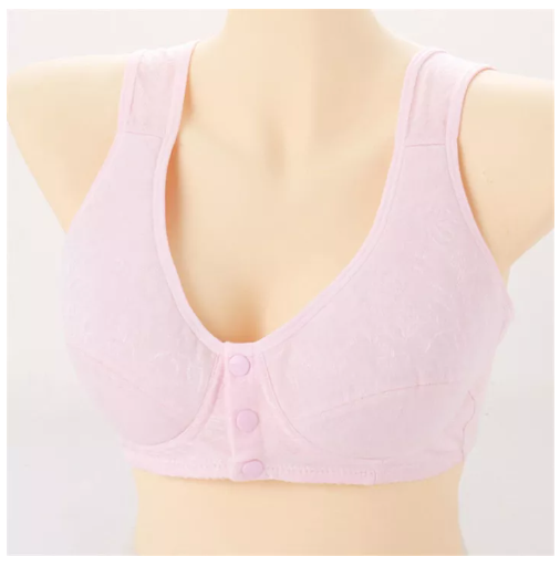BRA27 VALAZO Middle-aged and elderly mothers bra without steel ring underwear middle-aged women vest style sports large size bra female without steel ring