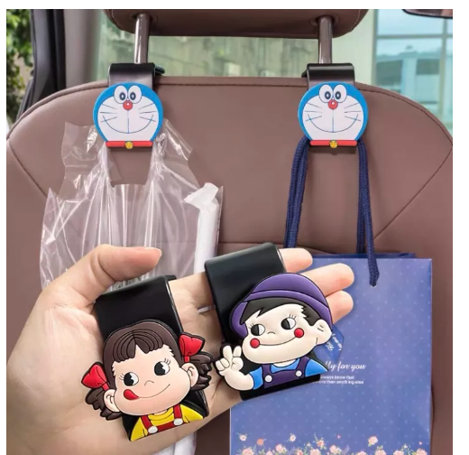 JIM91-HUAFA ตะขอแขวนของในรถ เบาะหลัง ลายการ์ตูน อุปกรณ์เสริมในรถ car hook