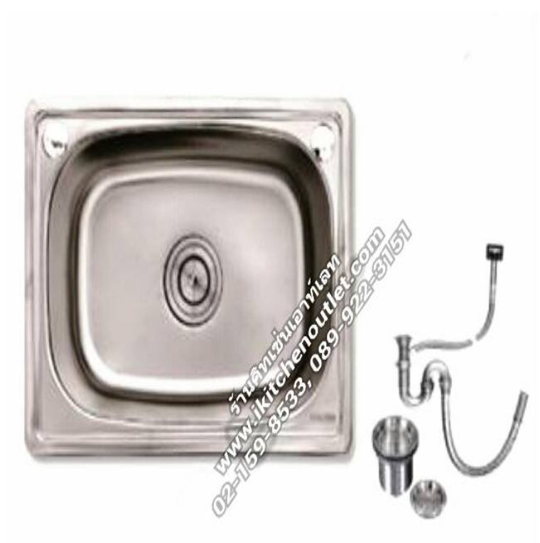 P32-หน้าซิงค์ล้างจาน 1 หลุม สแตนเลส ยี่ห้อนาโนเทค รุ่น N5237