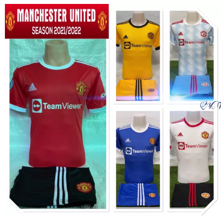 VIC90-เสื้อแมนยู 2022 เสื้อแมนยูตัวใหม่ เสื้อฟุตบอล เสื้อสโมสรนอก (เสื้อ+กางเกง)