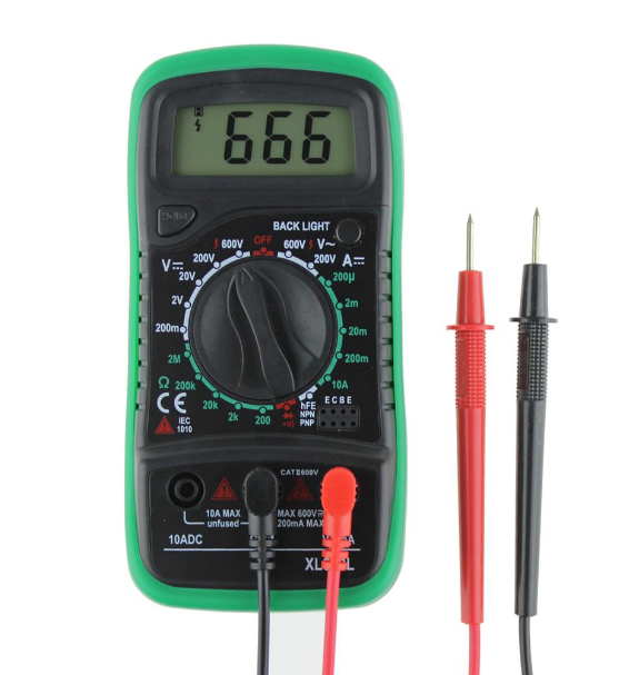 TH206-ดิจิตอลแอลซีดีมัลติมิเตอร์โวลต์มิเตอร์เครื่องทดสอบแรงดันไฟฟ้ากระแสสลับ / กระแสตรง / โอห์ม