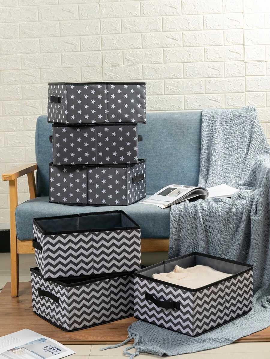กล่องเก็บเสื้อผ้า ลายแบบสุ่ม 1 ชิ้น  gg-5
