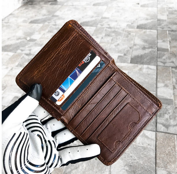 RAY14-หนังวัวแท้ กระเป๋าสตางค์ กระเป๋าตังค์ กระเป๋าตัง กระเป๋าเงิน S-76 SS