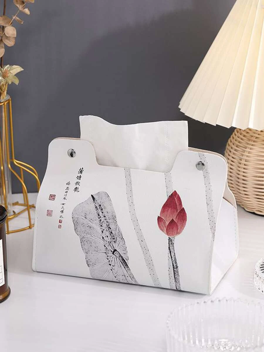 กระเป๋า ลาย ดอกไม้ เนื้อเยื่อ จัดเก็บ เนื้อเยื่อ สำหรับ บ้าน 1 ชิ้น  nn-136