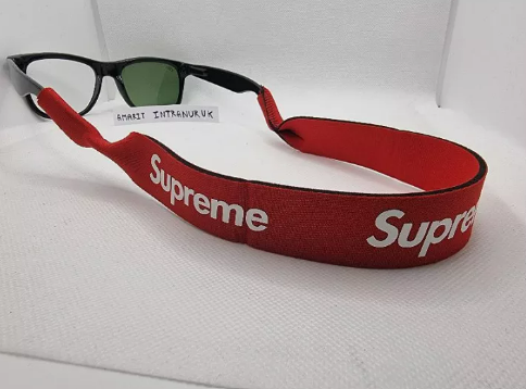 (ว#062) สายคล้องแว่น Supreme