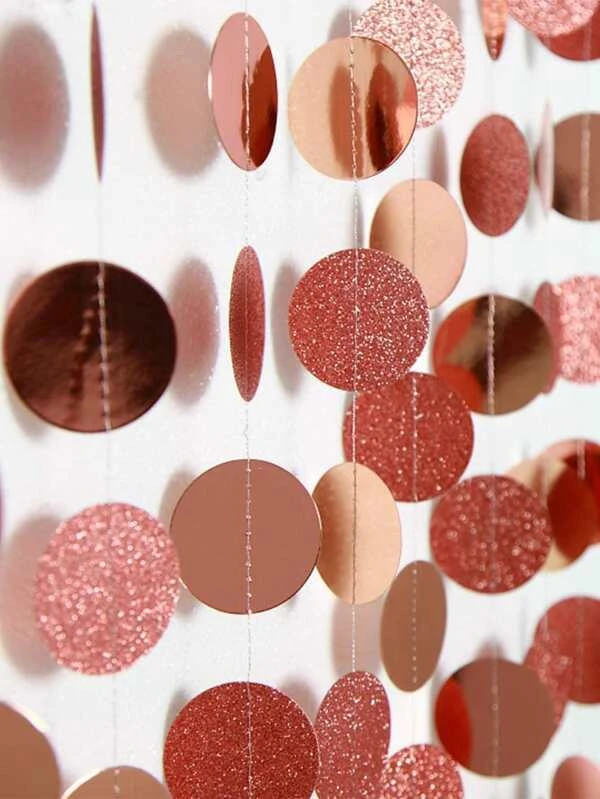 1pc 4m Paper Circle String Garland p-90