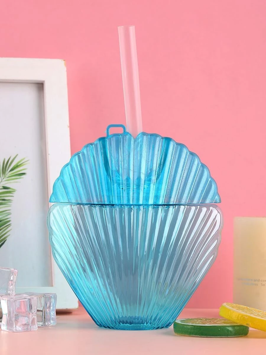 ถ้วยฉนวน สำหรับเดินทาง พลาสติก สร้างสรรค์ รูปเปลือก สำหรับ บ้าน 1 ชิ้น  oo-229