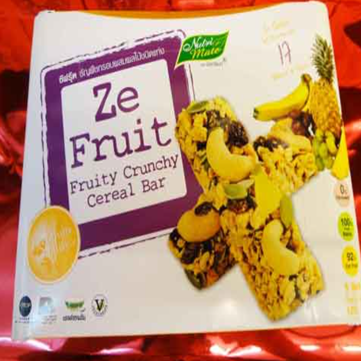 WA57-ซีฟรุ๊ต(ธัญพืชผสมผลไม้ชนิดแท่ง) NUTRI MATE 125g