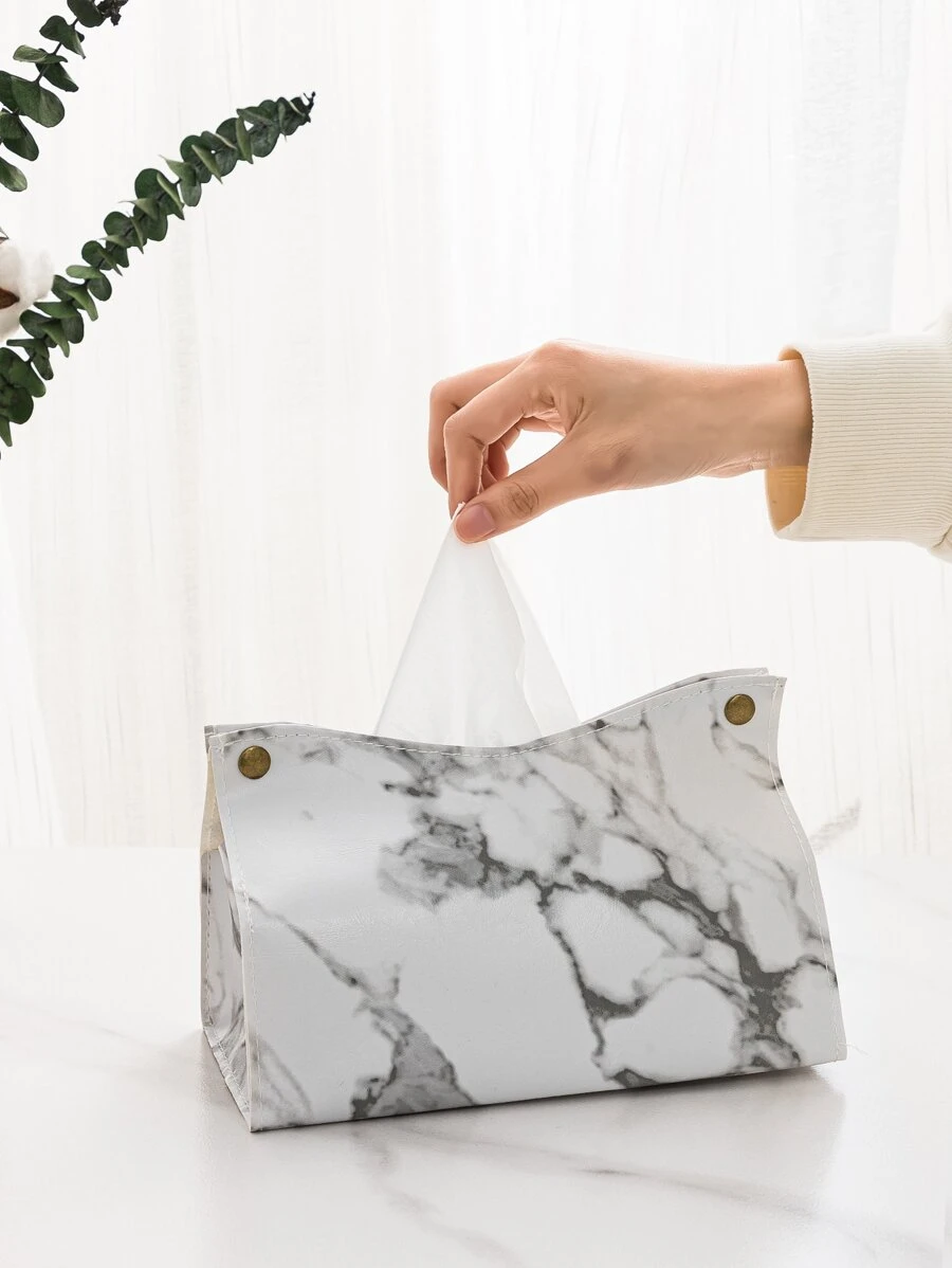 กล่องทิชชู่ ลายหินอ่อน 1 ชิ้น  nn-145