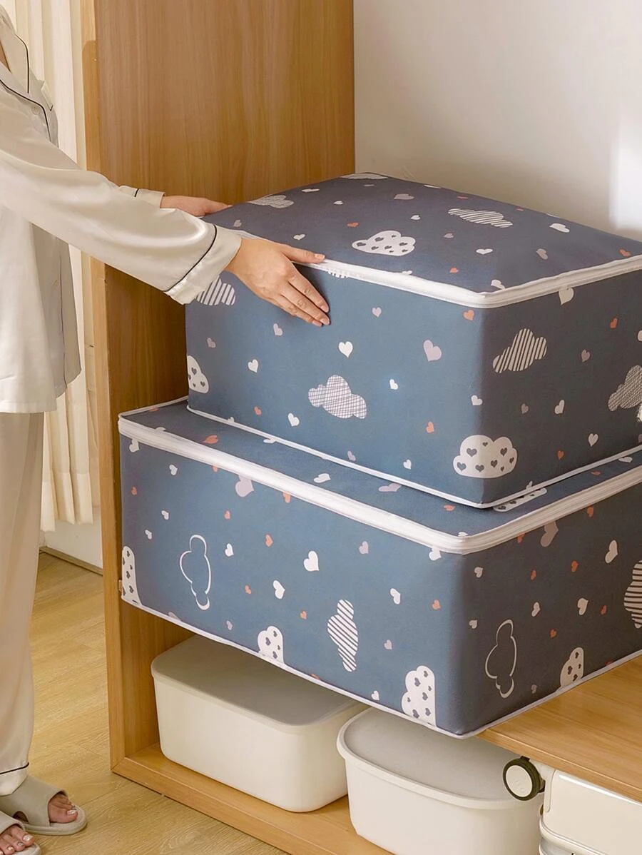 กระเป๋าเก็บผ้านวม ลาย เมฆ 1 ชิ้น  gg-84