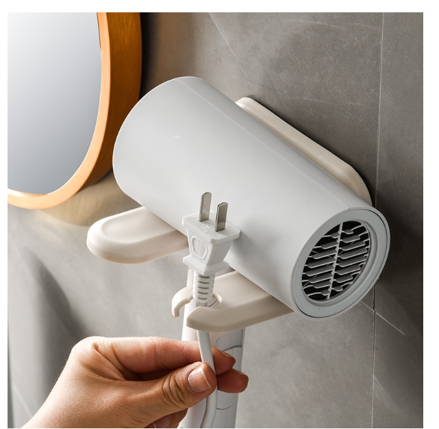 R72-ชั้นวางไดร์เป่าผม แบบติดผนัง หรูหรา สําหรับห้องน้ํา