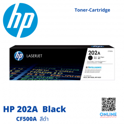 DA45-หมึกพิมพ์ HP 202A CF500A BLACK TONER ORIGINAL