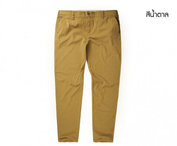 PE51-กางเกงชิโน่ขายาวสีน้ำตาล