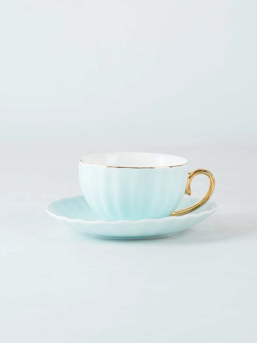 แก้วมัค มินิมอลลิสต์ ขอบผูก บล็อกสี สำหรับ บ้าน 2 ชิ้น/เซ็ต oo-158