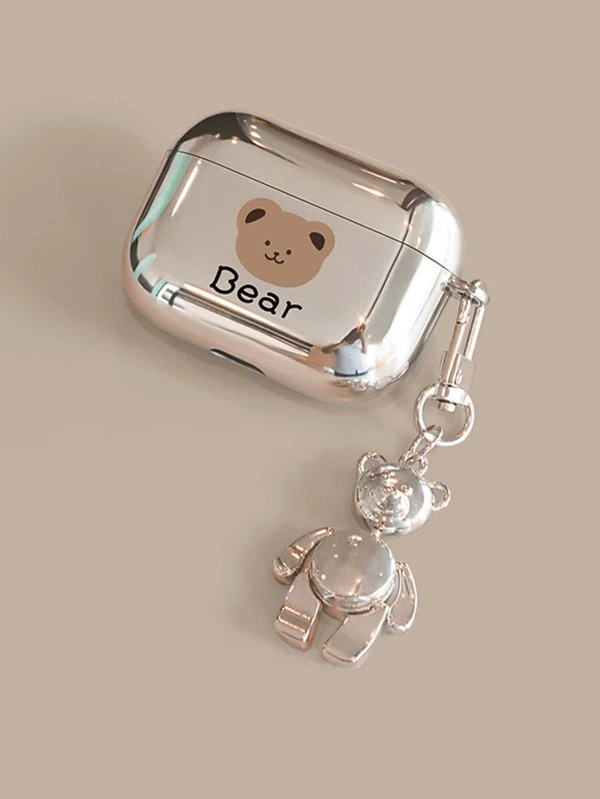 เคส เหมาะกับ Airpods ลาย หมี การ์ตูน e-14