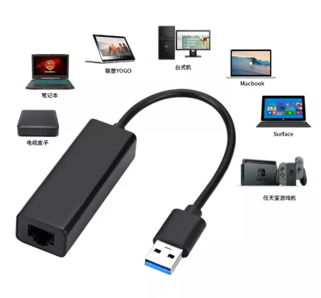 GE70-Lan Adapte USB 3.0 Hub อุปกรณ์เสริมสำหรับต่อสายแลนคอมพิวเตอร์ โน๊ตบุ๊ค PC ทั่วไป อแดปเตอร์อีเธอร์เน็ต RJ45 Lan Gigabit ขนาด 10/100/1000 Mbps