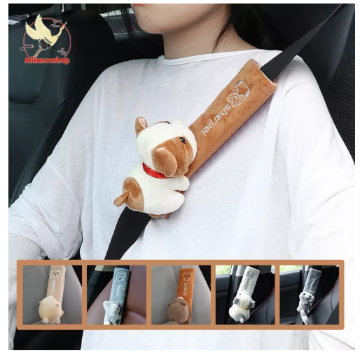 JN50-หุ้มเข็ดขัดนิรภัย ปลอกเข็มขัดนิรภัย ที่หุ้มเข็มขัดนิรภัย ที่หุ้มเข็มขัดนิรภัยในรถยนต์ ปลอกหุ้มสายเข็มขัดนิรภัย ลายการ์ตูน ตกแต่งรถ