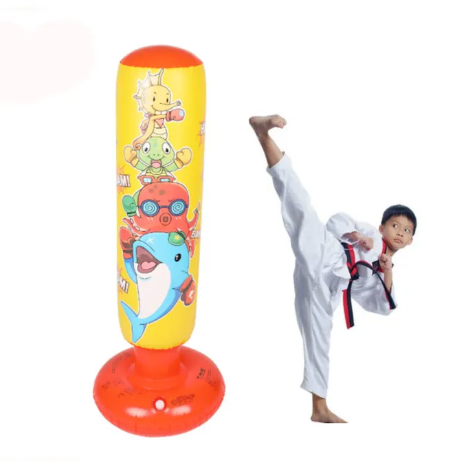 DK59-กระสอบทรายตั้งพื้นสำหรับเด็ก,กระเป๋าชกมวยทำจากพลาสติกกันกระแทกสำหรับเด็ก