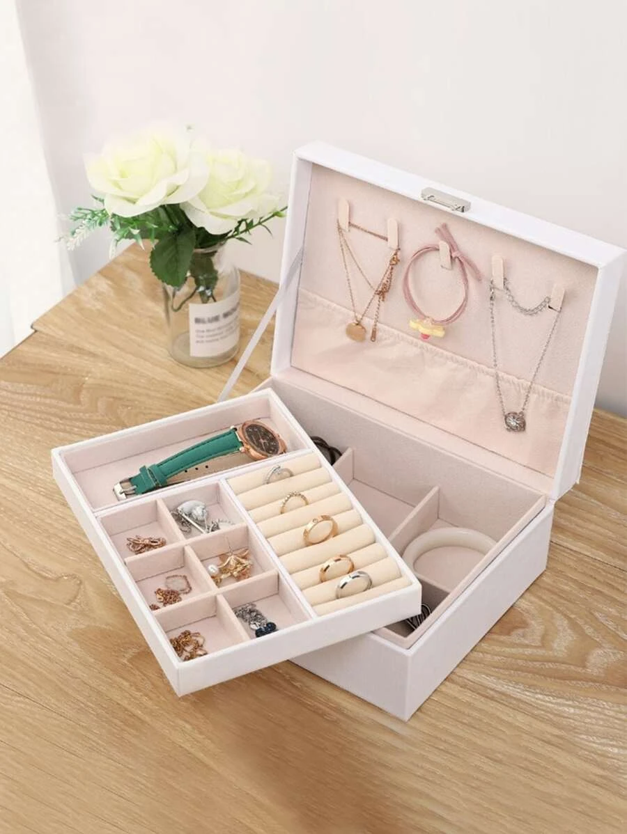 กล่องเก็บเครื่องประดับ 2 ชั้น 1 ชิ้น i-1