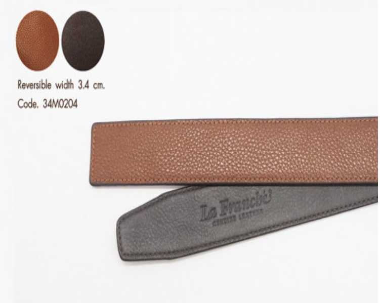 MAN65-3.4 cm. Reversible Pebble Brown