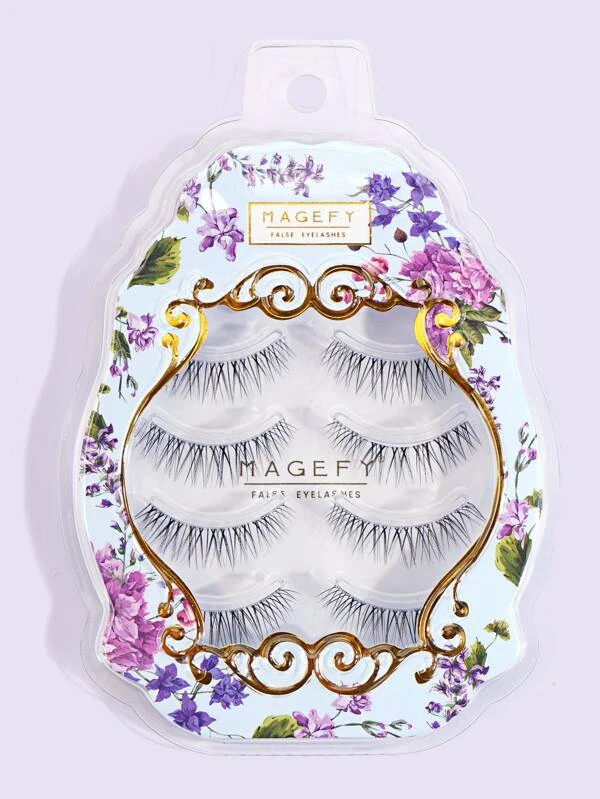 ขนตาปลอม ธรรมชาติ 4คู่ h-14