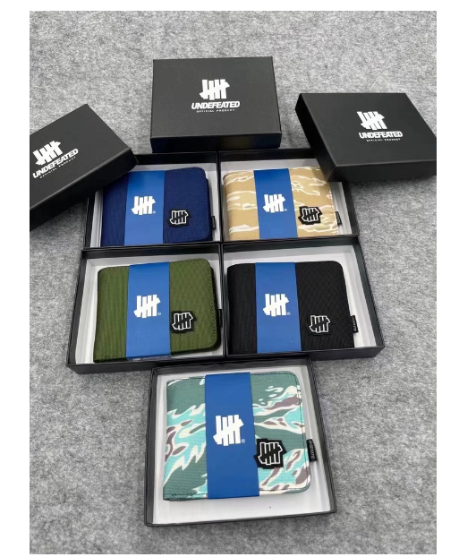 TOP52-กระเป๋าสตางค์ ผ้าแคนวาส ใบสั้น พิมพ์ลาย พร้อมช่องใส่บัตรหลายช่อง สําหรับผู้ชาย