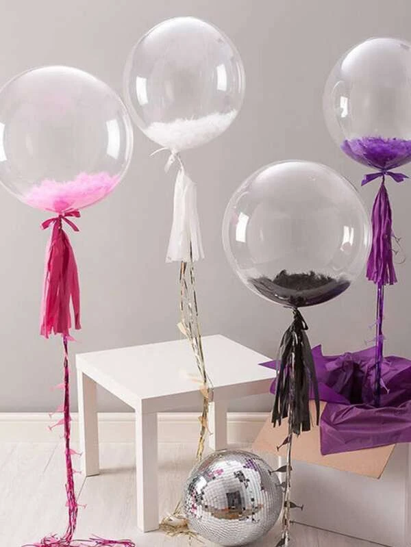 โปร่งใส ลูกโป่งเล็ก 10 ชิ้น p-96