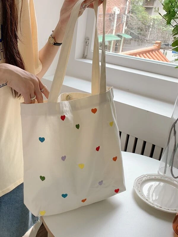 กระเป๋าช้อปปิ้ง ลาย หัวใจ n-95