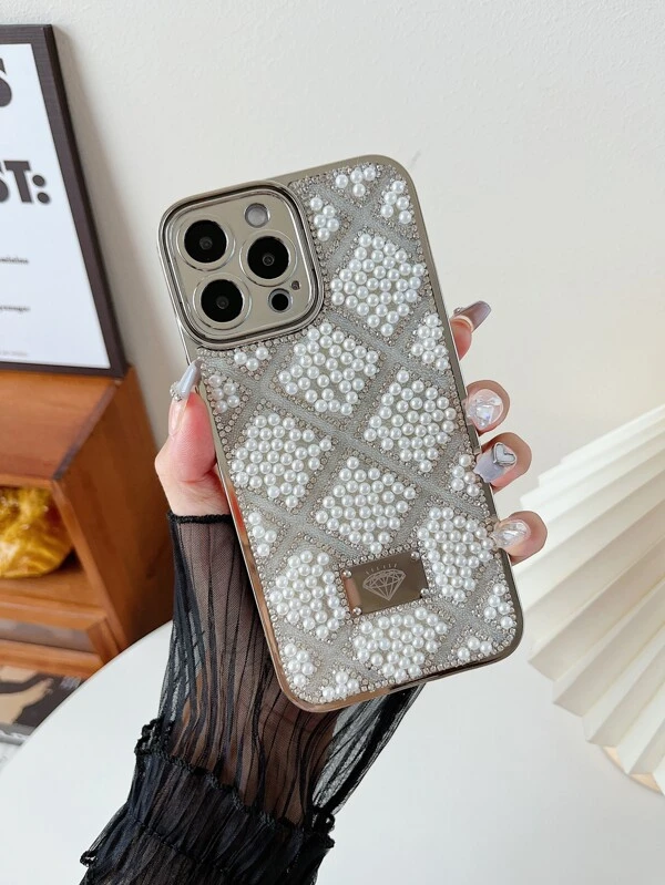 เคสโทรศัพท์ แต่งไข่มุกเทียม c-96