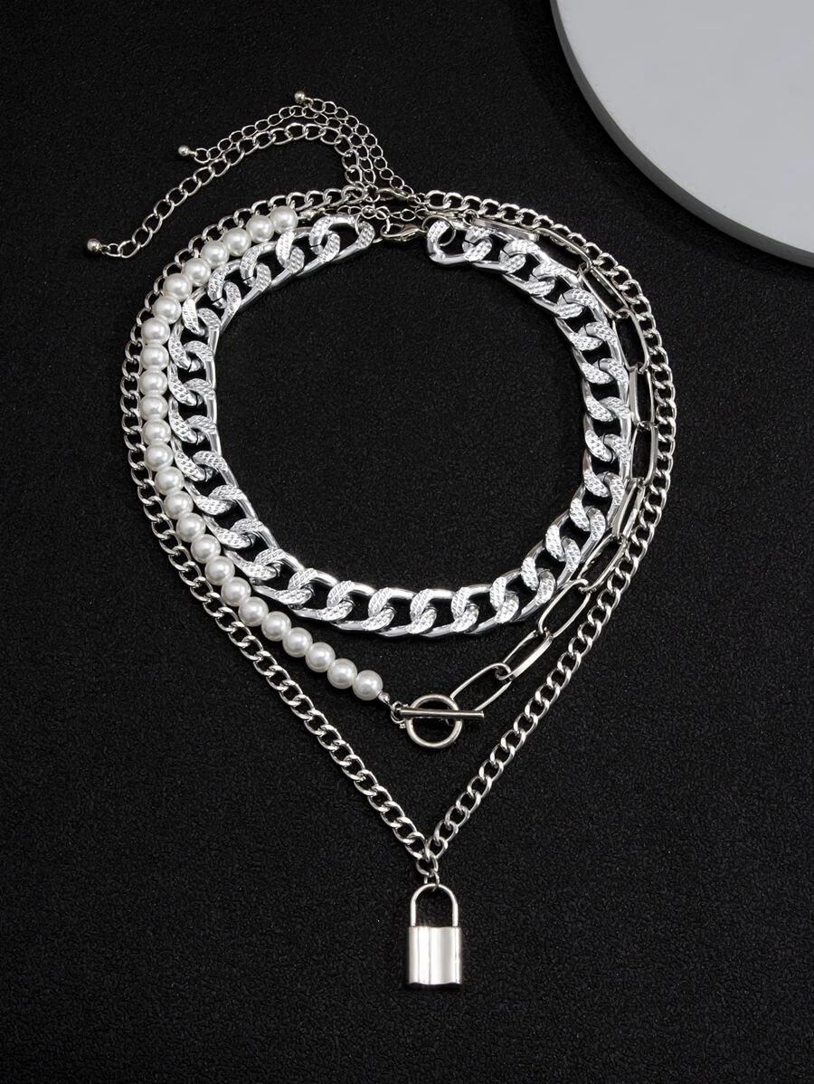 สร้อยคอจี้สำหรับผู้ชาย 3 ตัว  kk-180