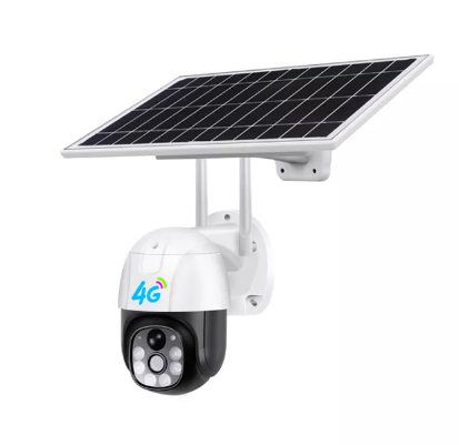 GE119-กล้องวงจรปิดโซล่าเซลล์ กล้องวงจรปิดไร้สาย 5MP PTZ WIFI กล้อง IPกล้องวงจรปิดการเฝ้าระวังกลางแจ้ง4X ดิจิตอลซูม Night Fullสีไร้สายกันน้ำSecurity Camera 360°