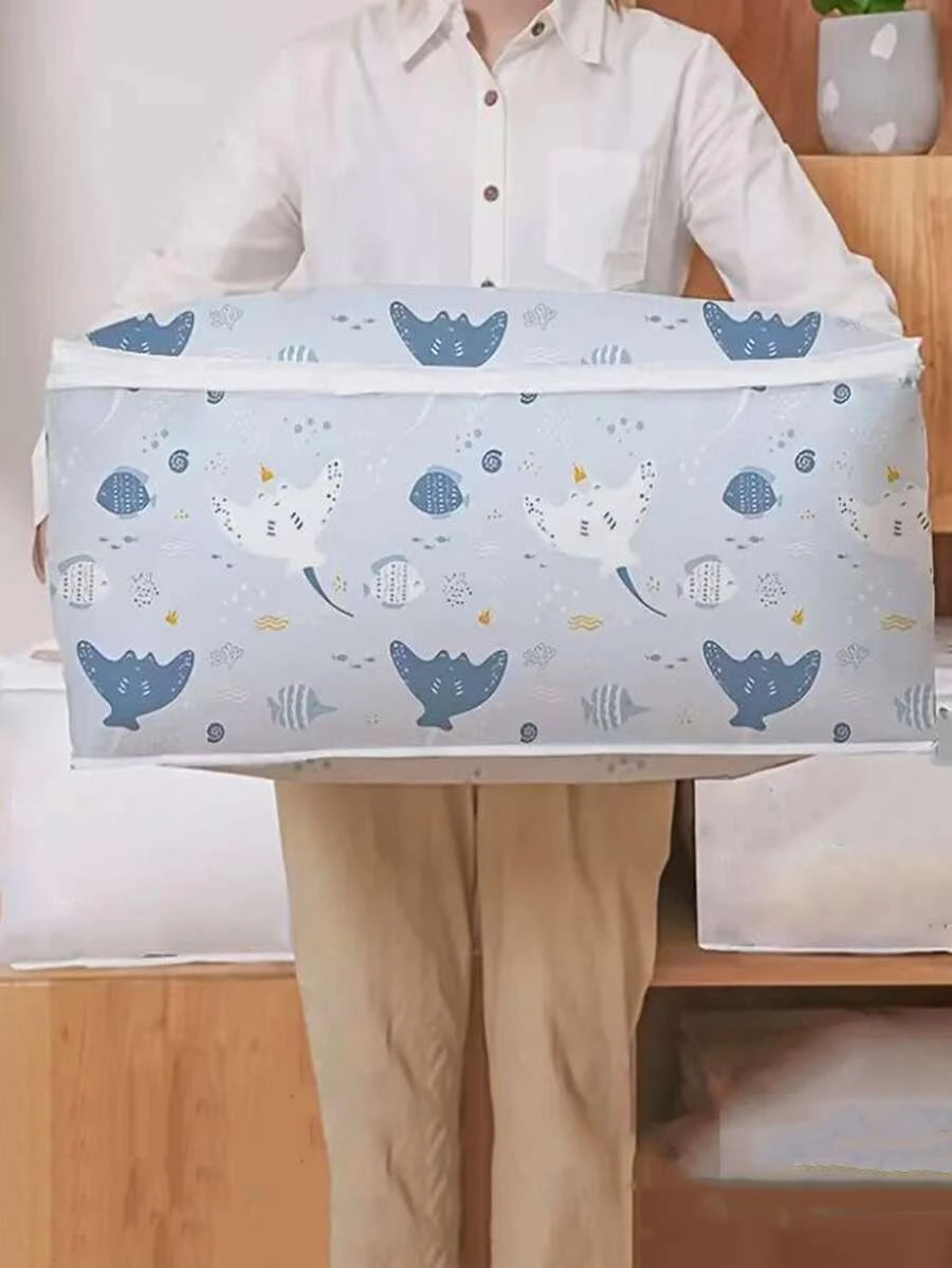 กระเป๋าเก็บผ้านวม กราฟฟิค การ์ตูน 1 ชิ้น  gg-20