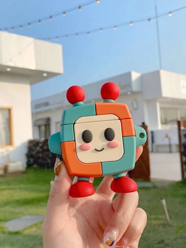 เคส เหมาะกับ Airpods การ์ตูน หุ่นยนต์ ออกแบบ e-77