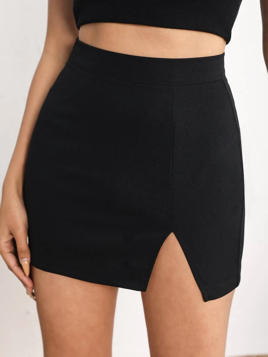 PETITE กระโปรง เอวสูง ชายผ่าร่อง jj-53