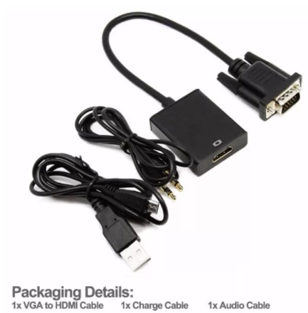 GE48-ตัวแปลงสัญญาณ VGA TO HDMI with audio full HD