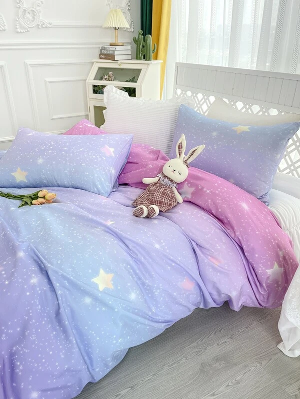 ชุดปลอกผ้านวม ไม่มีฟิลเลอร์ พิมพ์ ดาว ค-38