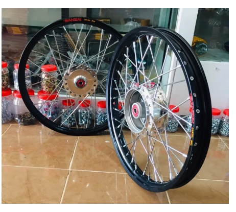 FU36-ชุดวงล้อ ชุดวงล้อพร้อมใส่ วงล้อขอบ17 ซี่ลวดพร้อมดุม ชุดล้อเวฟ110i/CZI/WAVE125I ล้อโลพร้อมติดตั้ง วงล้อ1.4x17(maxnum)มีหลายสี ราคาต่อคู่