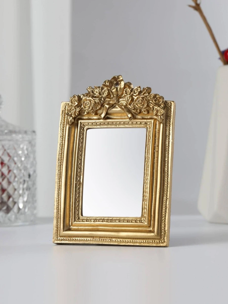 กระจกแต่งหน้าตั้งโต๊ะ วินเทจ 1 ชิ้น  k-83