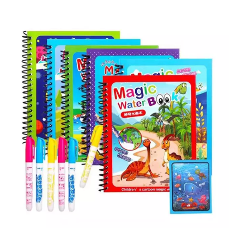 TOY29-สมุดภาพระบายสีน้ำสมุดวาดเขียนน้ำภาพวาดเส้นหนังสือปากกาของเล่นเพื่อการศึกษาสำหรับเด็ก