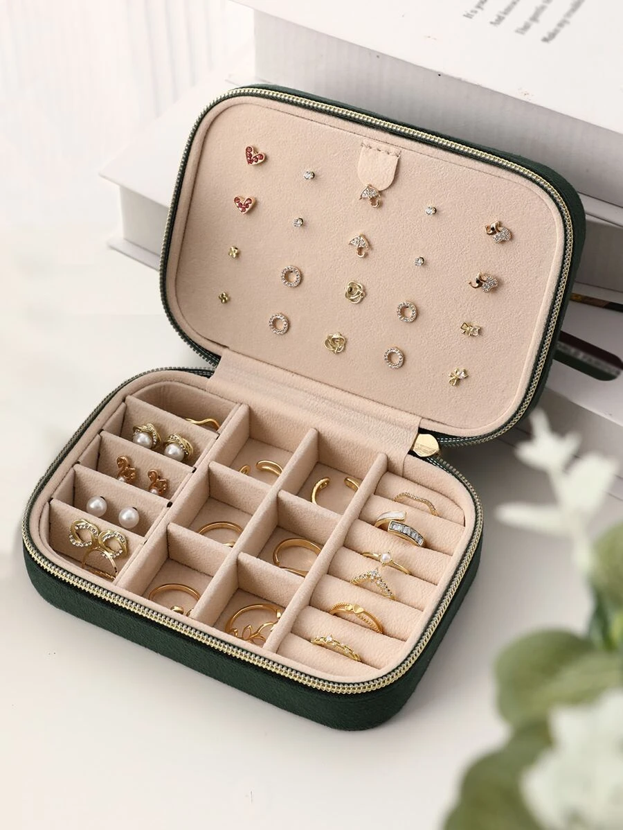 กล่องใส่เครื่องประดับ 1 ชิ้น สีพื้น  i-6