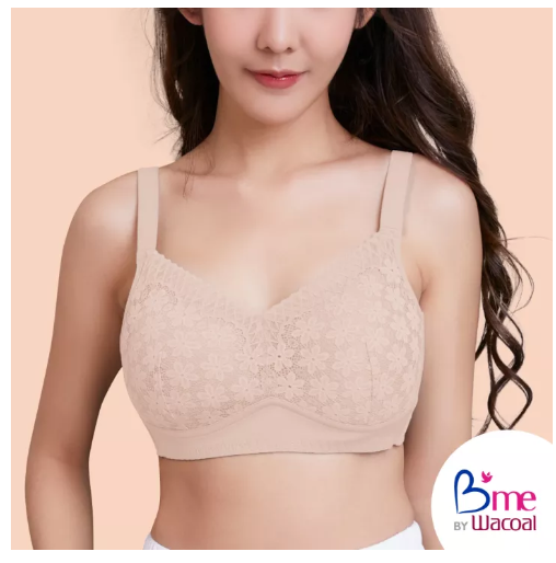 BRA97 B'me (Flexi me Collection) เสื้อชั้นในไร้โครง รุ่น ME1K09 สีนู้ด สีเขียว