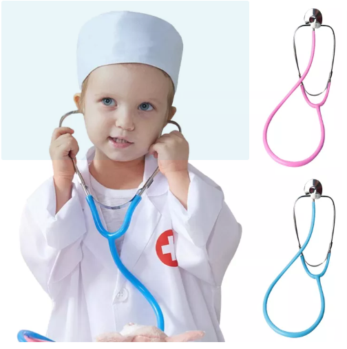 GO20-หูฟังเด็กหูฟัง หูฟังคุณหมอ หูฟังคุณหมอสวยๆ คุณหมอรุ่นจิ๋ว ของเล่นสำหรับเด็กเสมือนจริง