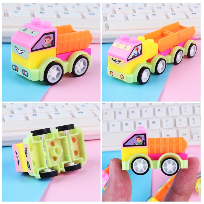 MM55-ของเล่นรถบรรทุก หลากสี เพื่อการศึกษา สําหรับเด็ก Diy